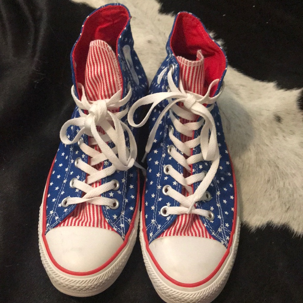 Stars and Stripes Converse All Star High Tops